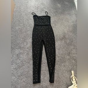 Windsor store medium rhinestone black jumpsuit